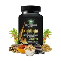 Night Light Herbal Capsules For Bigger Strong Man Enlarger Max Size Capsules Gold Large Extra   Ayurvedic-thumb2