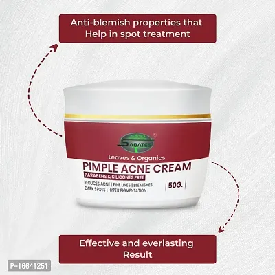 SABATES Pimple Acne Moisturizing Gel Cream For Acne Free Skin | Glowing Skin, Oil-Free Repairing Face Moisturizer - Unisex (Zero Side-Effect)-thumb2