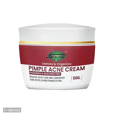 SABATES Pimple Acne Cream For Acne Scars  Marks Cream || Acne Scars Corrector || Formulated Specially to Address Scars  Marks || Suitable For All Skin Types | Pimple Cream For Girls