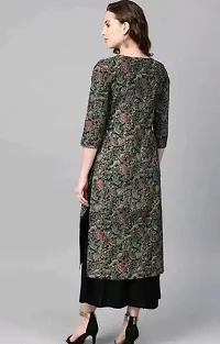 Women Printed Straight Kurta Multicolor-thumb1