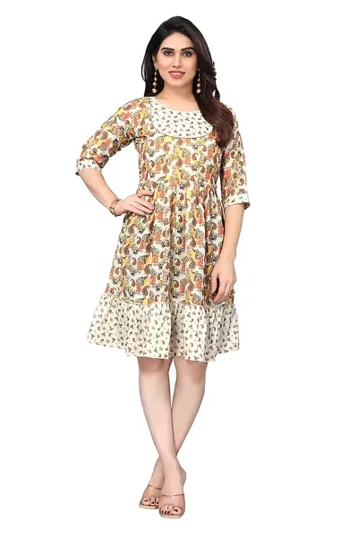 Fulavti Women's Muslin Anarkali Kurti