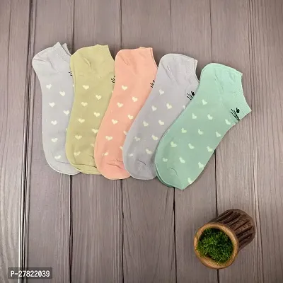 Women Cotton Socks (Pack of 5)