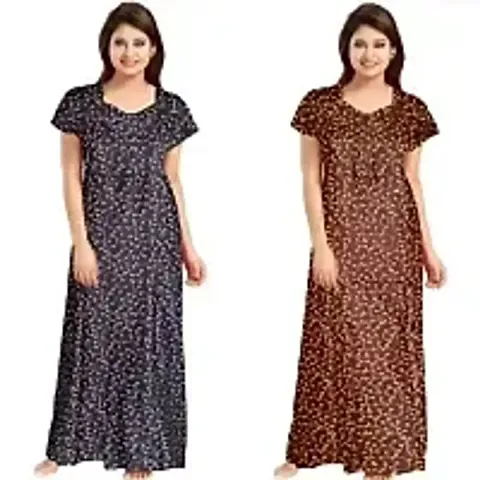 Womens Nighty/Night Gown - Pack Of 2