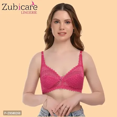 Comfy Cotton Solid Padded Bras For Women-thumb0