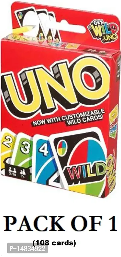UNO FAMILY PLAY CARD GAME COMPLETE  108 CARDS  (Multicolor)-Pack of 1-thumb0
