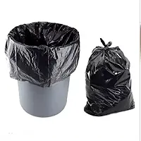 TRASH BAG/BIODEGRADABLE DUSTBIN BAG ROLL SIZE -17*19[120BAGS]-Pack of 4 black-thumb2