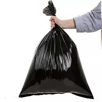 TRASH BAG/BIODEGRADABLE DUSTBIN BAG ROLL SIZE -17*19[120BAGS]-Pack of 4 black-thumb3