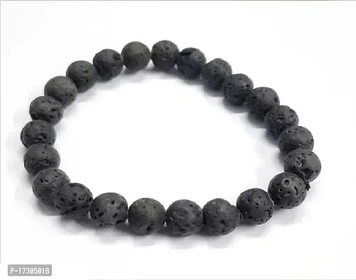 NEW Black Lava Natural Stone Reiki Stylish Healing Diffuser Bracelet for Men -1
