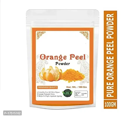 Orange Fruit Peel Powder, Pure  Natural, for Glowing Skin, Face Pack Skin Whitening, Scars, Spot  Boosten Collagen (100Gm)