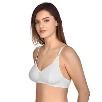 L Fashion Women's  Girls' Cotton Full Coverage Non-Padded T-Shirt Bra Multicolor Everday Comfy Cotton Bra for Daily use.-thumb4