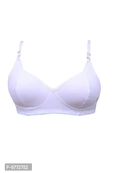 Women's Pack of 2 Cotton Non-Padded Non-Wired T-Shirt Bra-thumb3