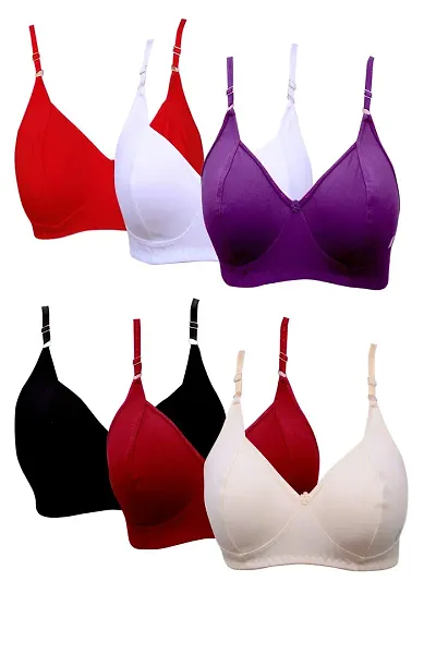 Buy MAROON 405 Cotton Blend Seamless Non Padded Full Coverage Non-Wired Women  Minimizer Bra Online In India At Discounted Prices