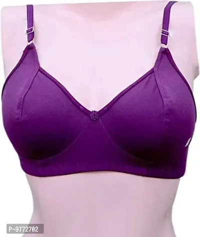 Versa Bra for Women Combo Pack of 6/Bra Combo Pack of 6 Full Coverage Non-Padded Multicolor Everyday Cotton Bra Pack of 6 Wire Free-thumb3