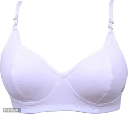 Buy GirlsNCurls Womens Cotton Bra Everyday Usage Womens Non-Padded Wire  Free Bra White Size: 38 (Pack of 6) Online In India At Discounted Prices