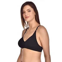 L Fashion Women's  Girls' Cotton Full Coverage Non-Padded T-Shirt Bra Multicolor Everday Comfy Cotton Bra for Daily use.-thumb3