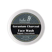 Rustic Art Organic Face Wash Concentrates for Deep Cleansing  De Tanning with Neem Basil  Geranium Charcoal - 50 gms Each-thumb3