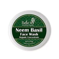 Rustic Art Organic Face Wash Concentrates for Deep Cleansing  De Tanning with Neem Basil  Geranium Charcoal - 50 gms Each-thumb1