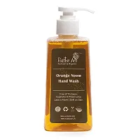 Rustic Art Organic Hand Wash | Natural, Vegan | Non-Drying, Hydrating | 245ml - Orange Neem & Aloe Vera Rosemary-thumb2