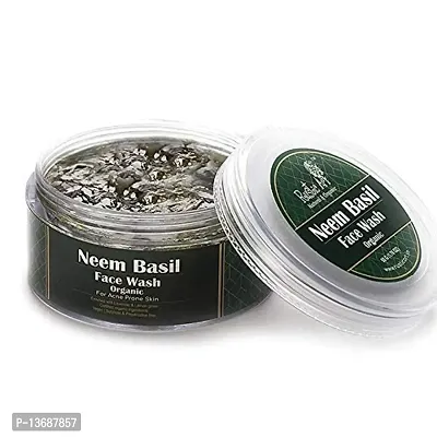 Rustic Art Organic Neem Basil Face Wash Concentrate for Deep Cleansing | Anti-Bacterial Anti-Fungal | 50gm (Pack of 2)-thumb3