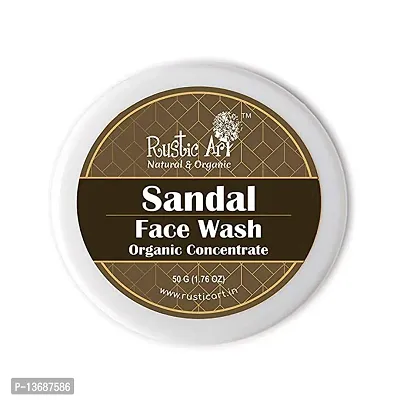 Rustic Art Organic Face Wash Concentrates for Deep Cleansing  De Tanning with Neem Basil  Sandal - 50 gms Each-thumb4