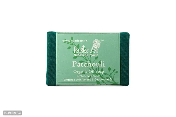 Rustic Art Organic Patchouli Soap | Almond & Sal Butter | Pack of 2 * 100g-thumb3