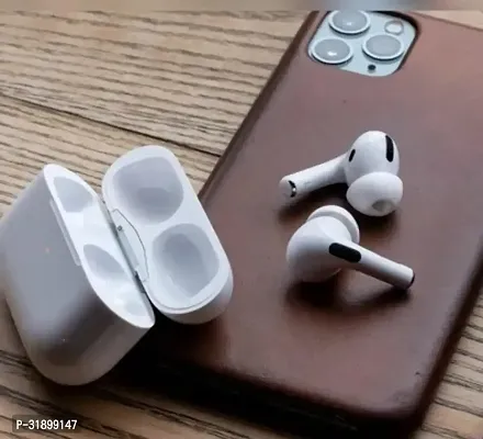 Airpods Pro ANC Working With Noise Cancellation - White, True Wireless-thumb0