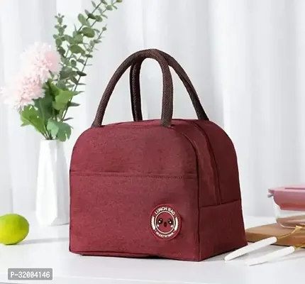 Lunch Bags for Office Women  Men Lunch Tiffin Bag for Kids Portable Organizer Storage Lunch Portable and Reusable Maroon