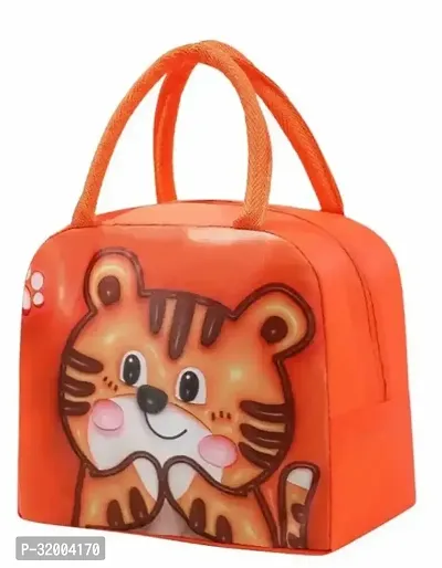 3D Cartoon Childrens Lunch Insulation Bag Lovely Large Capacity Portable Lunch Bag Tiger