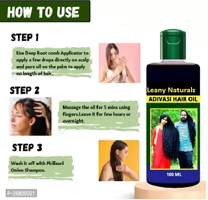 Adivasi Herbal Hair Oil for Longer  Stronger Hair Growth 300ml-pack of 3-thumb3
