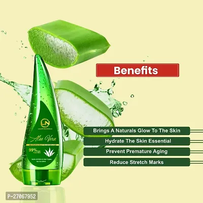 99% Pure Aloe Vera Gel - Ultimate for Skin and Hair - No Parabens, Silicones, Mineral Oil, Color, Synthetic Fragrance-250ML-thumb2