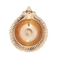 BulkySanta Brass Diya | Brass Laxmi Kuber Diya (Big, Heavy) (1PCS)-thumb2