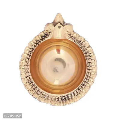 BulkySanta Brass Diya | Brass Laxmi Kuber Diya (Big, Heavy) (1PCS)-thumb3