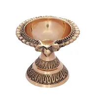 BulkySanta Brass Diya | Brass Laxmi Kuber Diya (Big, Heavy) (1PCS)-thumb3