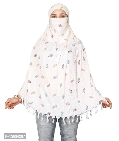 White Coloured Cotton Scarf