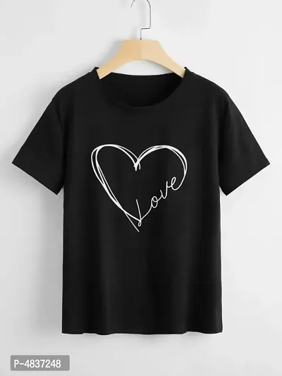 love heart printed woman t-shirts-thumb0