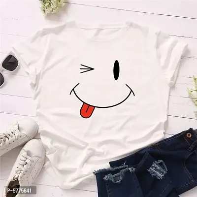 Trendy Attractive Cotton Blend Tees for Women