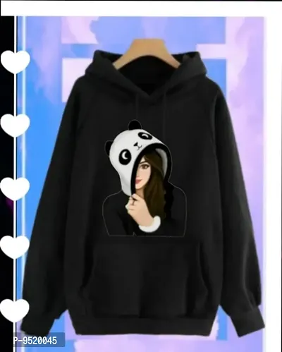 Buy Classic Fleece Printed Hoodie Sweatshirts for Women Online In
