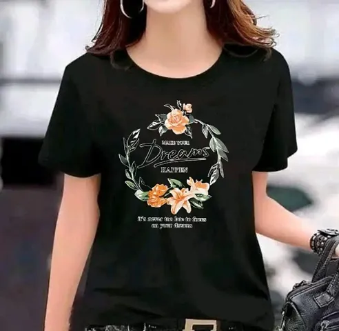 Trendy Round Neck T-shirt For women