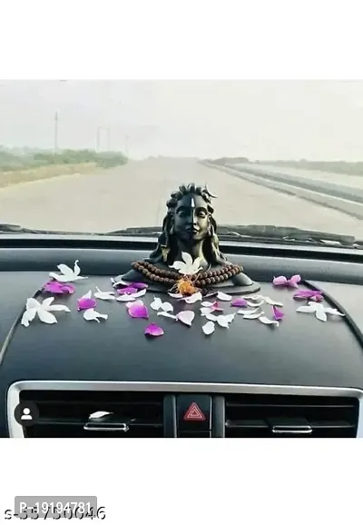 Adiyogi Shiva Statue - Mini Adiyogi for Car Dashboard, Pooja, Home, Office Decor  Spiritual Gifting (Black) - Mahadev Murti, Idol, Lord Adiyogi Shankara (Small (2 inches)) Pack Of 1-thumb3