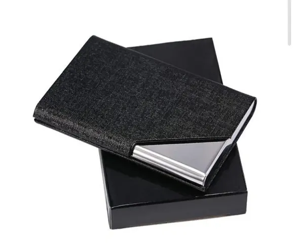 Classy Metal Self Pattern Card Holder