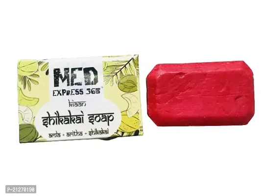 Kiaan Amla Aritha Shikakai Soap For Hair - Handmade, Natural, Vegan and Cruelty-Free, 75g (Pack of 9)-thumb2