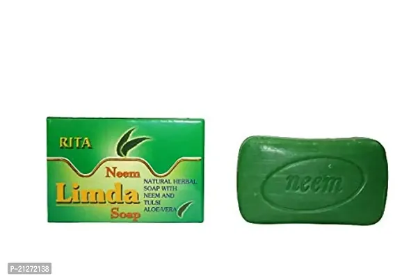 Neem Limda Soap With Tulsi  Aloevera, 75g (Pack of 8)