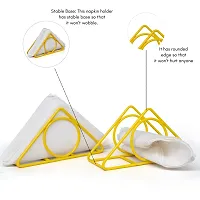 Metal Napkin Stand | Napkin Holder | Tissue Paper Holder for Kitchen  Dining Table | Tissue Paper Stand for Office, Restaurant, Home Decor  Bathroom (Yellow, Pack of 2)-thumb3