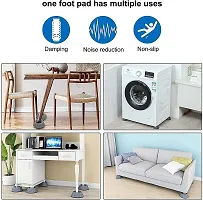 Sarvagya Refrigerator Stand|| Washing Machine Stand|| Furniture Base Stand Anti Vibration Pads For Washing Machine Washing Machine Feet Pads Shock Absorber Noise Cancelling Washer Support (4 Piece)-thumb2