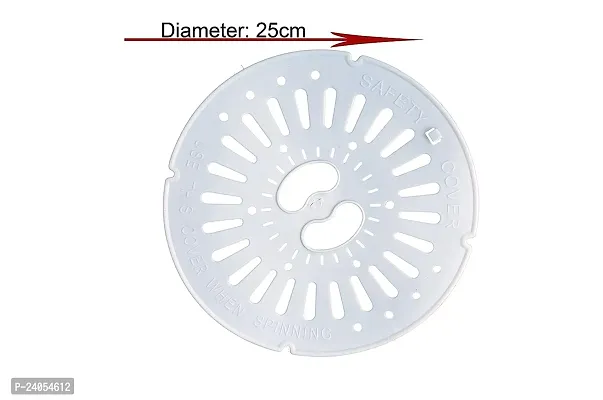 Universal Fit (24.5Cm) Spin Cover For 6Kg, 6.5Kg And 7Kg Lg Washing Machine Safety Cover/Spinner Cap/Dryer Safety Cover/Spin Cap/Lid And Plate/Spare Parts/Accessories By Sarvagya - -Set Of 2-thumb2