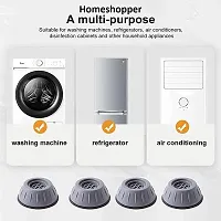 Sarvagya Refrigerator Stand|| Washing Machine Stand|| Furniture Base Stand Anti Vibration Pads For Washing Machine Washing Machine Feet Pads Shock Absorber Noise Cancelling Washer Support (4 Piece)-thumb1