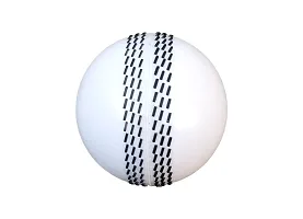 BOLDUP Rubber Synthetic Cricket Ball i10 Cricket Synthetic Ball, Best Practice Poly Hard Balls - Indoor  Outdoor Training (WHITE BALL 1 Pc)-thumb1