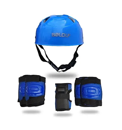 BOLDUP Skating and cycling  Protective kit for men and women Blue Helmet