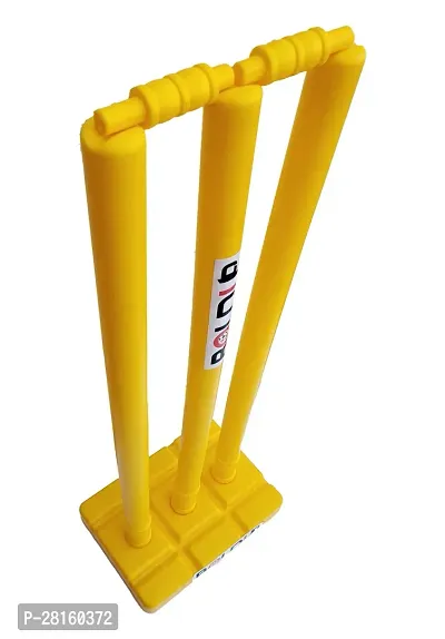 BOLDUP Cricket Plastic Wicket set For Men And Women  Yellow 1 set-thumb2