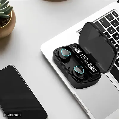 M10 wireless bluetooth and heaphones V5.1 Bluetooth eName: M10 wireless earbuds BLUETOOTH WITH 2200MAH BATTERY CAPACITY UPTO 15 HOURS PLAYTIME-thumb2